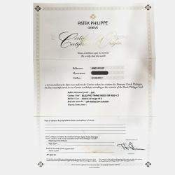 Pre Owned Patek Philippe Nautilus Chronograph 5980/1AR-001 Automatic Blue Dial 2-Tone Men's Wristwatch 40 mm