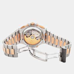 Pre Owned Patek Philippe Nautilus Chronograph 5980/1AR-001 Automatic Blue Dial 2-Tone Men's Wristwatch 40 mm