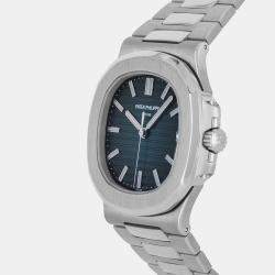 Pre Owned Pre-Owned Patek Philippe Nautilus 5711/1A-001 Blue Automatic Stainless Steel Men's Wristwatch 40 mm