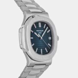 Pre Owned Pre-Owned Patek Philippe Nautilus 5711/1A-001 Blue Automatic Stainless Steel Men's Wristwatch 40 mm