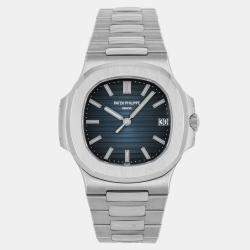 Pre Owned Pre-Owned Patek Philippe Nautilus 5711/1A-001 Blue Automatic Stainless Steel Men's Wristwatch 40 mm