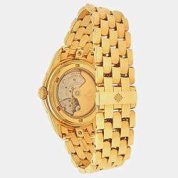 Pre Owned Patek Philippe Annual Calendar 5036/1J Automatic Silver Dial 18k Yellow Gold Men's Wristwatch 37mm