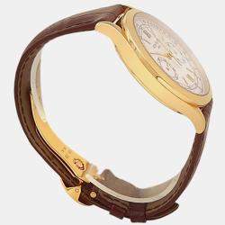 Pre Owned Patek Philippe Complications 5170J-001 Manual Windidng Silver Dial 18k Yellow Gold Men's Wristwatch 39.4mm