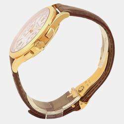 Pre Owned Patek Philippe Complications 5170J-001 Manual Windidng Silver Dial 18k Yellow Gold Men's Wristwatch 39.4mm