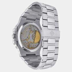 Pre Owned Patek Philippe Nautilus 3712/1A-001 Automatic Blue Dial Stainless Steel Men's Wristwatch 42mm