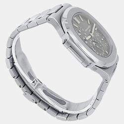 Pre Owned Patek Philippe Nautilus 3712/1A-001 Automatic Blue Dial Stainless Steel Men's Wristwatch 42mm