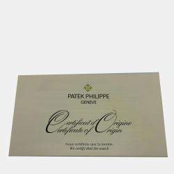 Pre Owned باتيك فيليب كومبليكشينز تقويم سنوي مراحل القمر 5146J-001 كريمي أوتوماتيك 18 قيراط ذهب وردي ساعة يد رجالية 39 ملم مملوكة مسبقاً