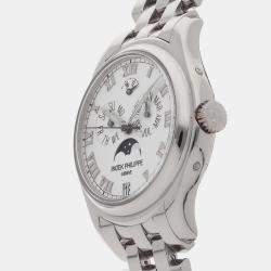 Pre Owned Pre-Owned Patek Philippe Complications Annual Calendar 5036/1G-001 White Automatic 18k White Gold Men's Wristwatch 37 MM