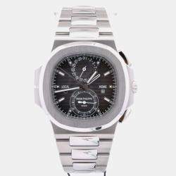 Pre Owned Patek Philippe Nautilus 5990/1A-001 Grey Stainless Steel Automatic Men Wristwatch 40.5mm