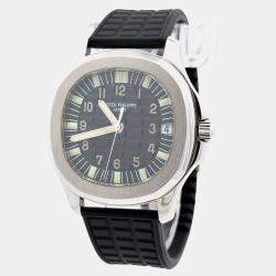 Pre Owned Patek Philippe Aquanaut 5065A-001 Black Stainless Steel Automatic Men's Wristwatch 38mm
