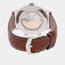 مملوكة مسبقًا Patek Philippe Complications Calatrava Travel Time 5524G-001 Blue 18K White Gold Automatic Men's Watches 42mm