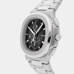Pre Owned Patek Philippe Black Stainless Steel Nautilus 5990/1A-001 Automatic Men's Wristwatch 40 mm