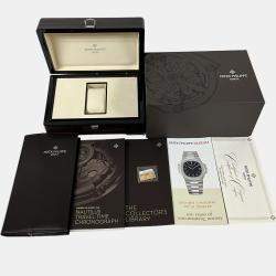 Pre Owned Patek Philippe Black Stainless Steel Nautilus 5990/1A-001 Automatic Men's Wristwatch 40 mm