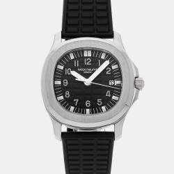 Patek Philippe Black Stainless Steel Aquanaut 5064A-001 Quartz Men's Wristwatch 35 mm