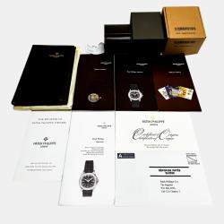 Patek Philippe Black Stainless Steel Aquanaut 5064A-001 Quartz Men's Wristwatch 35 mm