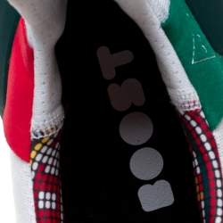 Pharrell X adidas White Fabric Hu Glide Sneakers Size 44.5