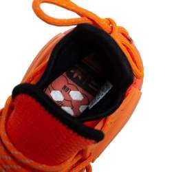 Pharrell Williams x Adidas Orange Fabric Hu Race NMD sneakers Size 42 2/3