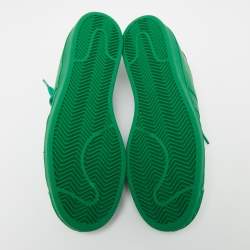 Pharrell Williams Green Leather Pharrell Superstar Low Top Sneakers Size 45.5