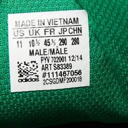 Pharrell Williams Green Leather Pharrell Superstar Low Top Sneakers Size 45.5