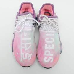 Pharrell Williams x Adidas Multicolor Knit Fabric Hu NMD Low Top Sneakers Size 39 1/3