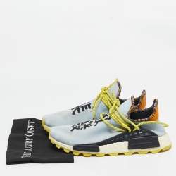 Pharrell Williams x Adidas Blue Fabric Human Body NMD Sneakers Size 44 2/3