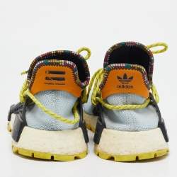 Pharrell Williams x Adidas Blue Fabric Human Body NMD Sneakers Size 44 2/3
