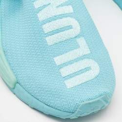 Pharrell Williams Blue Knit Fabric Hu NMD Lace Up Sneakers Size 40