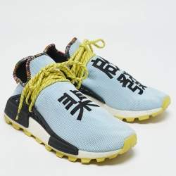 Pharrell Williams x Adidas Blue Fabric Human Body NMD Sneakers Size 42