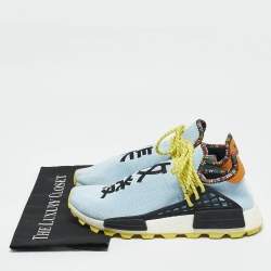 Pharrell Williams x Adidas Blue Fabric Human Body NMD Sneakers Size 42