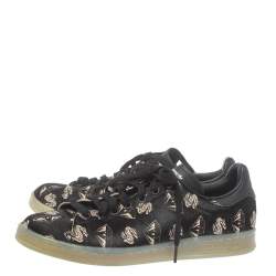 Adidas Stan Smith x Pharrell Williams Diamond Print Calf Hair Low Top Sneakers Size 42 2/3