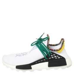 Pharrell Williams x Adidas White Fabric Human Body NMD Sneakers Size 44