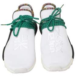 Pharrell Williams x Adidas White Fabric Human Body NMD Sneakers Size 44