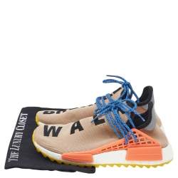 Pharrell Williams x Adidas Beige Knit Fabric Human Race NMD Sneakers Size 40