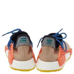 Pharrell Williams x Adidas Beige Knit Fabric Human Race NMD Sneakers Size 40