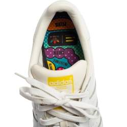 Adidas Pharrell Williams White Leather Pharell Supershell Super Low Top Sneakers Size 42.5 