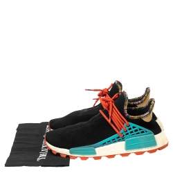 Pharrell Williams x Adidas Black Fabric Human Body NMD Sneakers Size 41 1/3