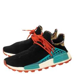 Pharrell Williams x Adidas Black Fabric Human Body NMD Sneakers Size 41 1/3