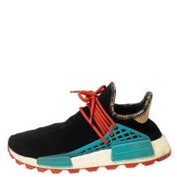 Pharrell Williams x Adidas Black Fabric Human Body NMD Sneakers Size 41 1/3