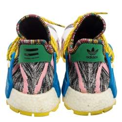 Pharrell Williams x adidas Multicolor Knit Fabric BBC HU NMD Sneakers Size 45 1/3