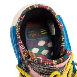 Pharrell Williams x adidas Multicolor Knit Fabric BBC HU NMD Sneakers Size 45 1/3
