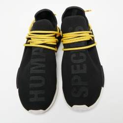 Pharrell Williams x Adidas Black Fabric Human Body NMD Sneakers Size 43 1/3