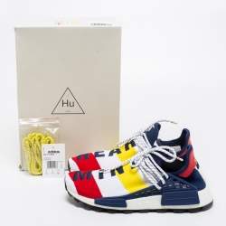 Pharrell Williams x Addidas Multicolor Knit Fabric BBC HU NMD Sneakers Size 43.5