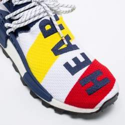 Pharrell Williams x Addidas Multicolor Knit Fabric BBC HU NMD Sneakers Size 43.5