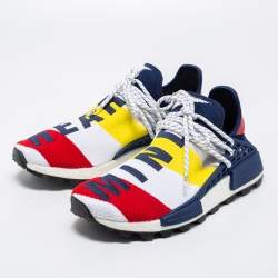 Pharrell Williams x Addidas Multicolor Knit Fabric BBC HU NMD Sneakers Size 43.5