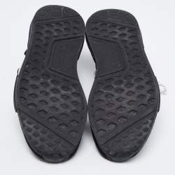 Adidas x Pharrell Williams Black Knit Fabric HU NMD Sneakers Size 47 1/3