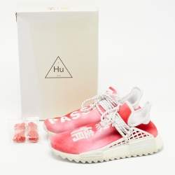 Pharrell Williams x Adidas Red Knit Fabric NMD HU China Pack Passion Sneakers Size 41.5