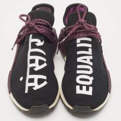 Adidas x Pharell Williams NMD Black Mesh Hu Trail Holi Low Top Sneakers Size 44