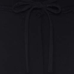 Pre Owned Philipp Plein Couture Black and Red Knit Tartan Panel Jogger Pants S 