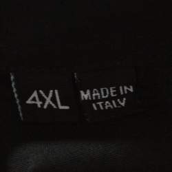 Pre Owned Philipp Plein Black Embellished Cotton Diamond Cut Shirt 4XL