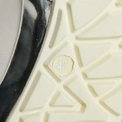 Pre Owned Philipp Plein Size 42 White Leather Lace Up Sneakers